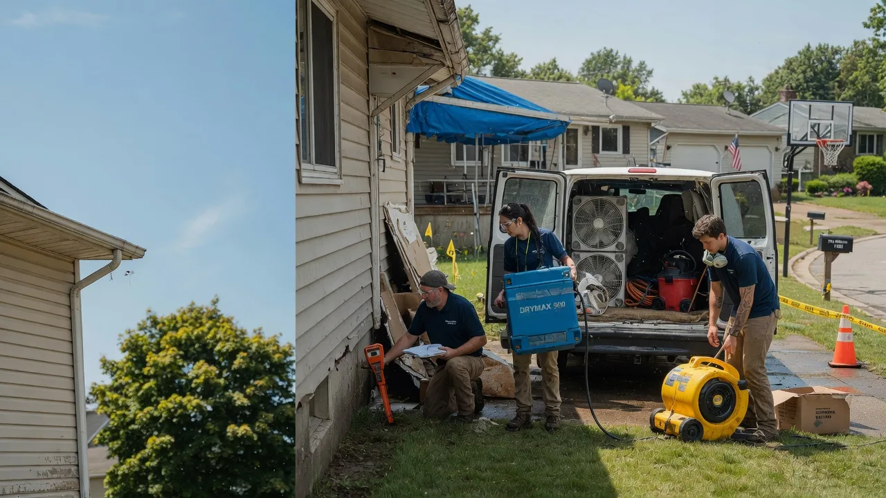 Ceiling Leak Cleanup in Carroll, OH near me